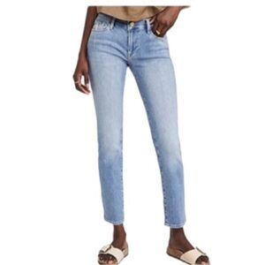 Frame Denim Light Blue Straight Leg Jeans